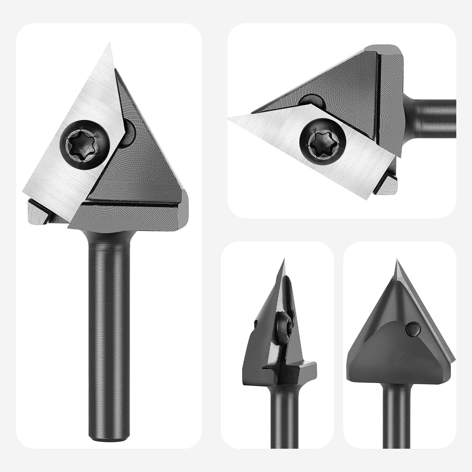 SpeTool 60 Degree V Groove Router Bits 1/4 Inch Shank Replacement