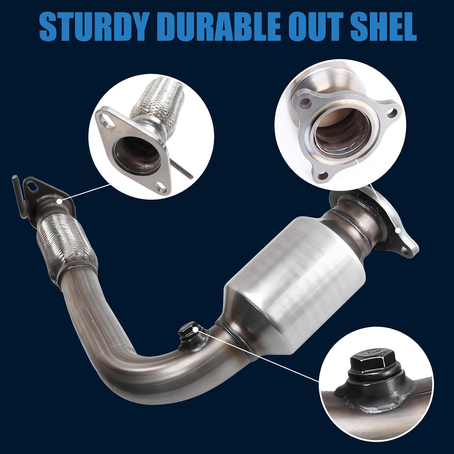 Catalytic Converter Compatible with 2012-2015 Captiva Sport, 2010-2017 Equinox, 2010-2017 Terrain 2.4L L4,16796, 644066, 679-544, 23128664, 20871342, 20910567, Manifold Catalytic Converter