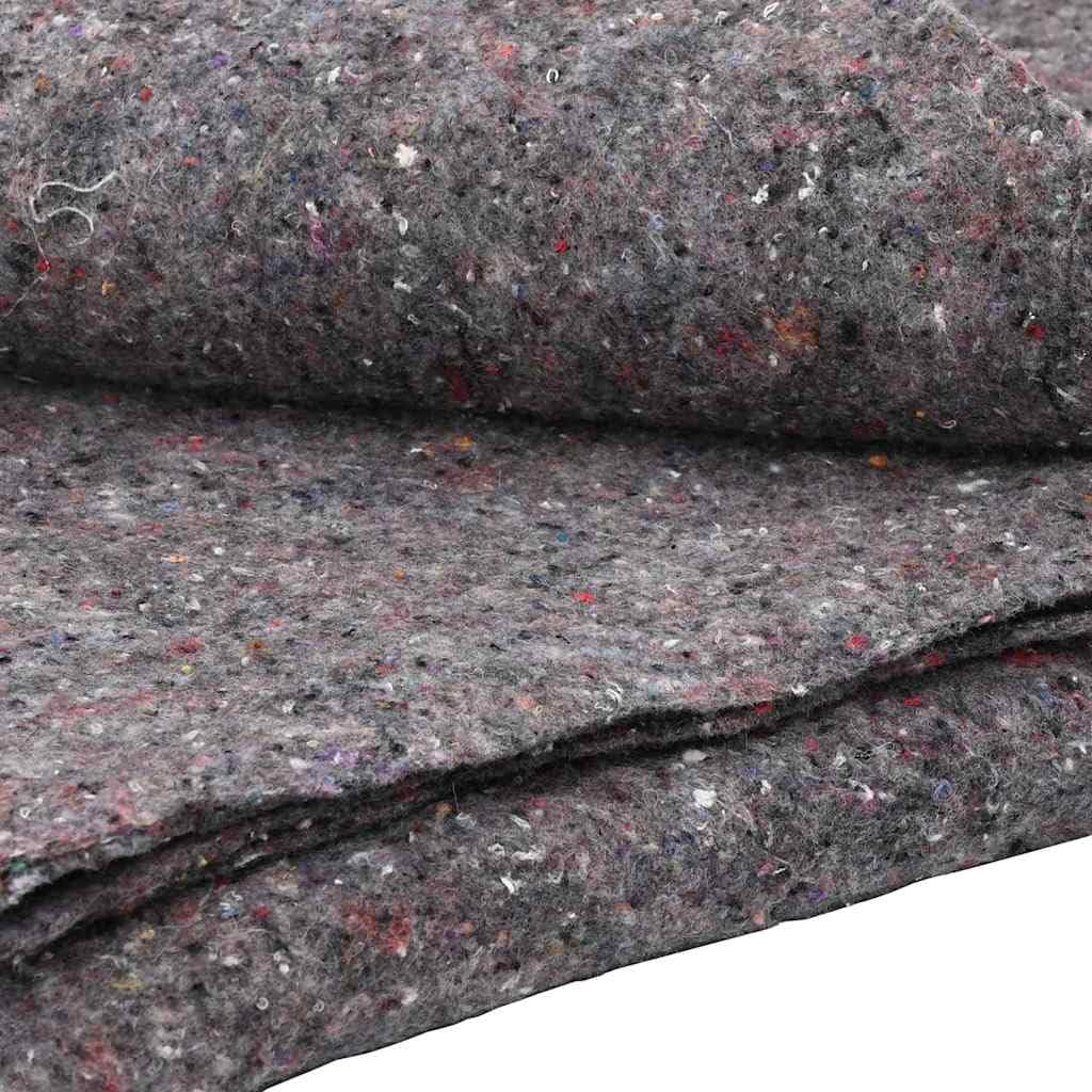 vidaXL Coperte da trasloco 5 PCS Grigio 150 x 200 cm Tessuto, Coperta Grigia Grande, Leggera in Tessuto, per Soggiorno, Protezione dalla Polvere, Stile Industriale