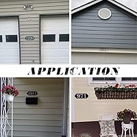 Vista 9 de Letrero de dirección personalizado para casa, placa acrílica de número de casa, letrero de dirección horizontal, números de casa reflectantes