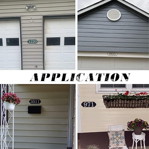 Miniatura 7 de Docvania Placa de dirección acrílica personalizada, letrero de dirección horizontal, utilizado para casa, puerta, calle o buzón