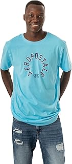 Aeropostale Mens 60% cotton, 40% polyester-Regular-Logo-Short Sleeves Modern (pack of 1)