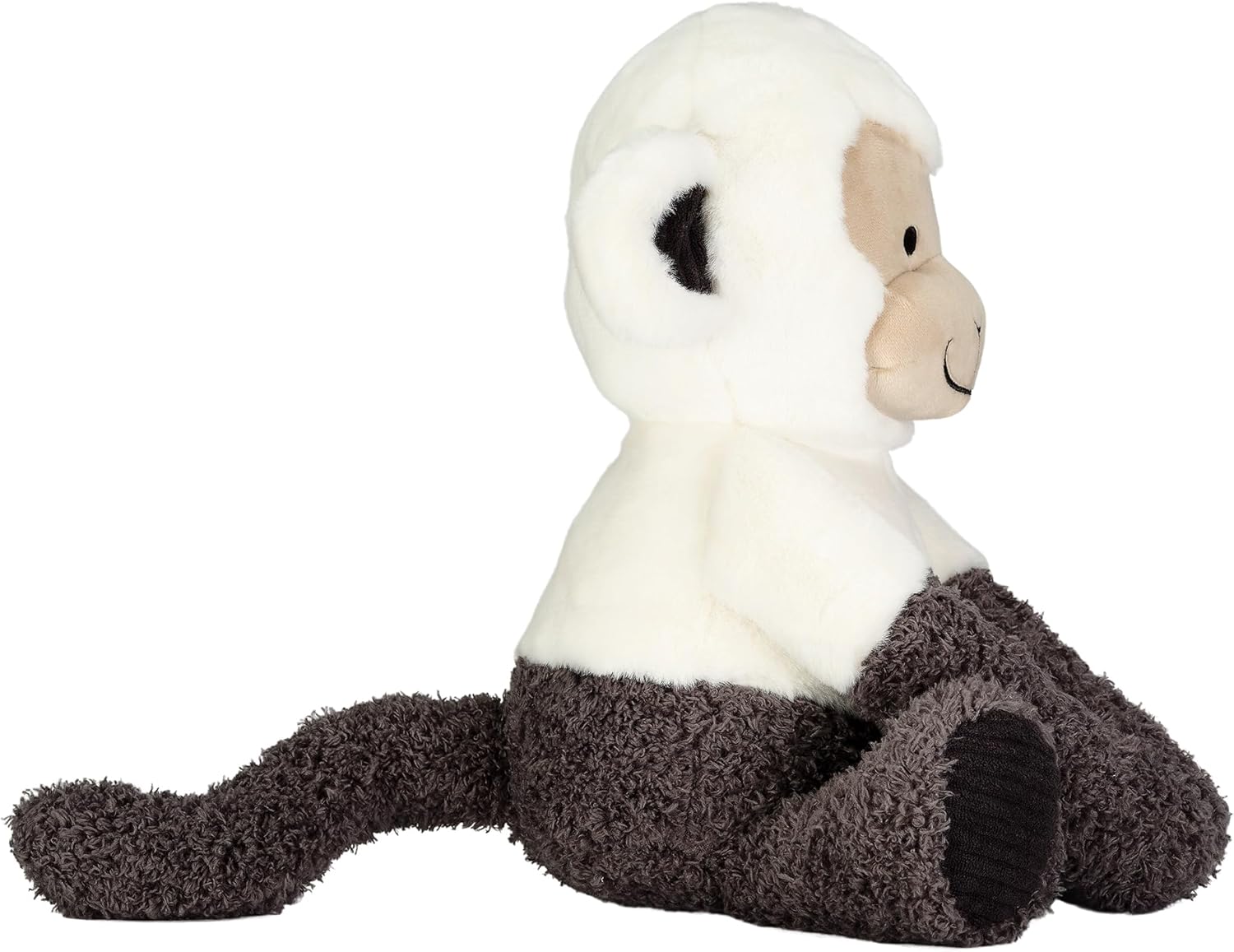 Lambs & Ivy Jungle Party White/Gray Plush Monkey Stuffed Animal Toy - Charlie