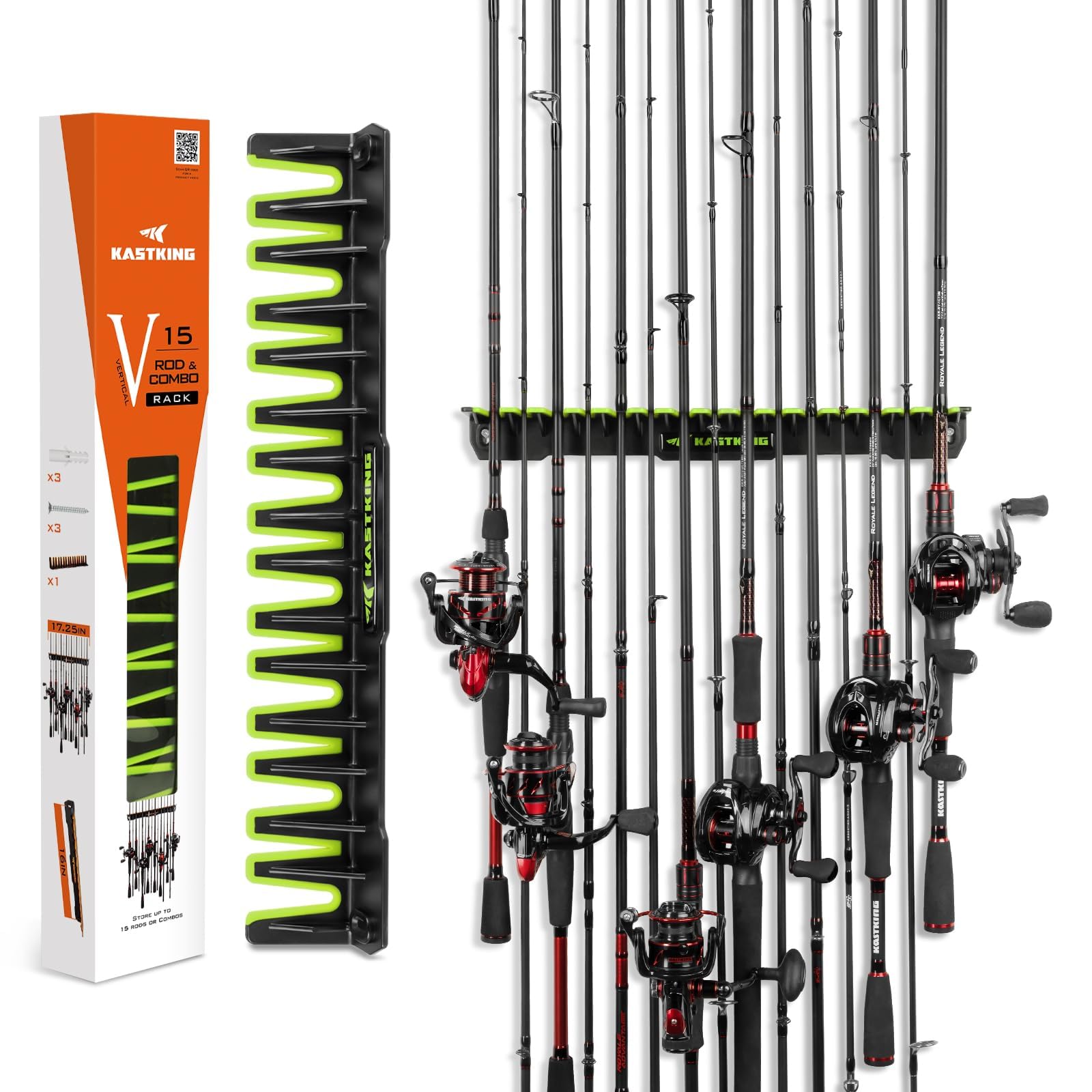KastKing V15 Vertical Fishing Rod Holder, Easy to Take, Organize Your Rods