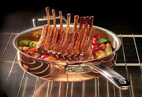 Miniatura 5 de All-Clad Copper C4 - Olla de 8 cuartos de galón con tapa, utensilios de cocina