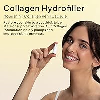 Vista 4 de Droplette 2 herramientas para el cuidado de la piel con microinfusor (rosa peonía) con hidrorelleno de colágeno, juego de iniciación