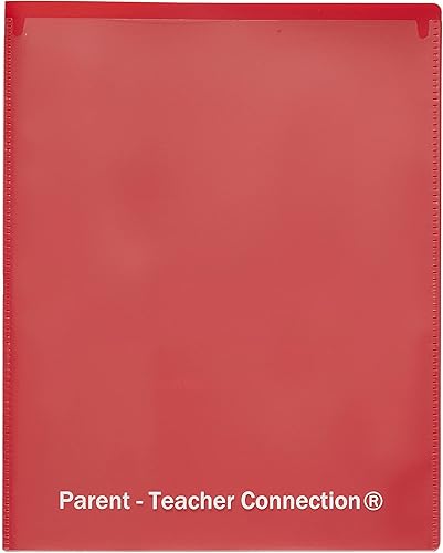 Miniatura 8 de ECR4Kids Carpeta de comunicación para padres y profesores de 2 bolsillos, suministros escolares, color rojo, 36 piezas