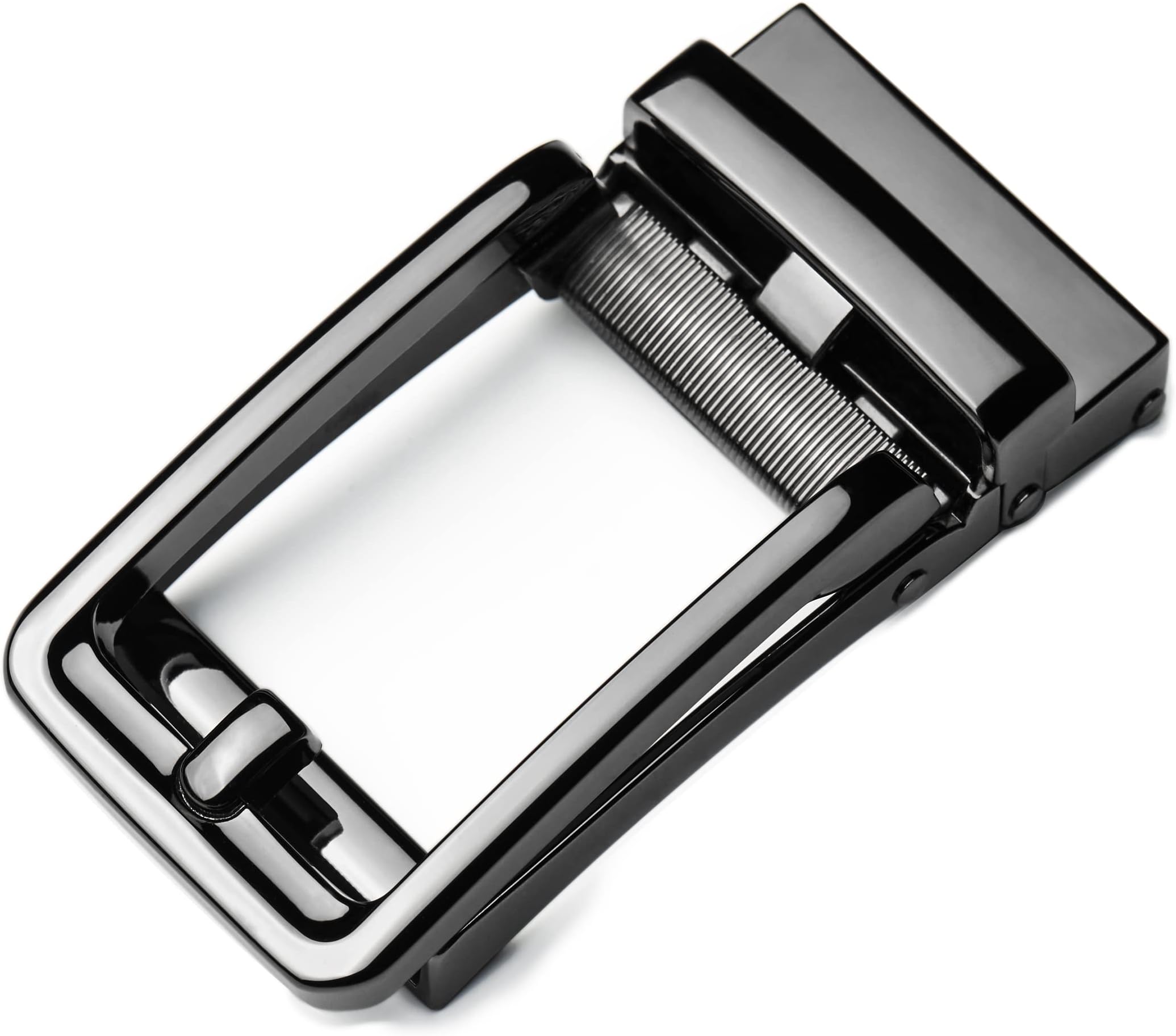 40mm Ratchet Belt Buckle Only for 1 3/8 Slide Belt Strap, Automatic Click Buckle Adjustable