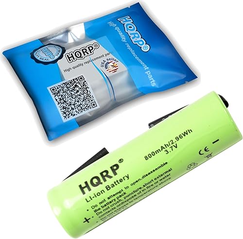 Miniatura 4 de HQRP Batería de iones de litio de 3,7 V, 1.890 in x 0.591 in, compatible con la afeitadora Philips Norelco HQ7363