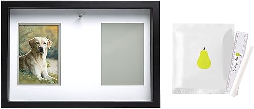 Vista 12 de Pearhead - Marco de fotos de recuerdo para mascotas, regalo navideño, color café