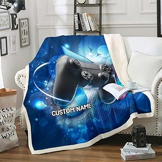 Erosebridal Customized Gamer Room Decor,Gaming Throw Blanket Video Games Blanket 50