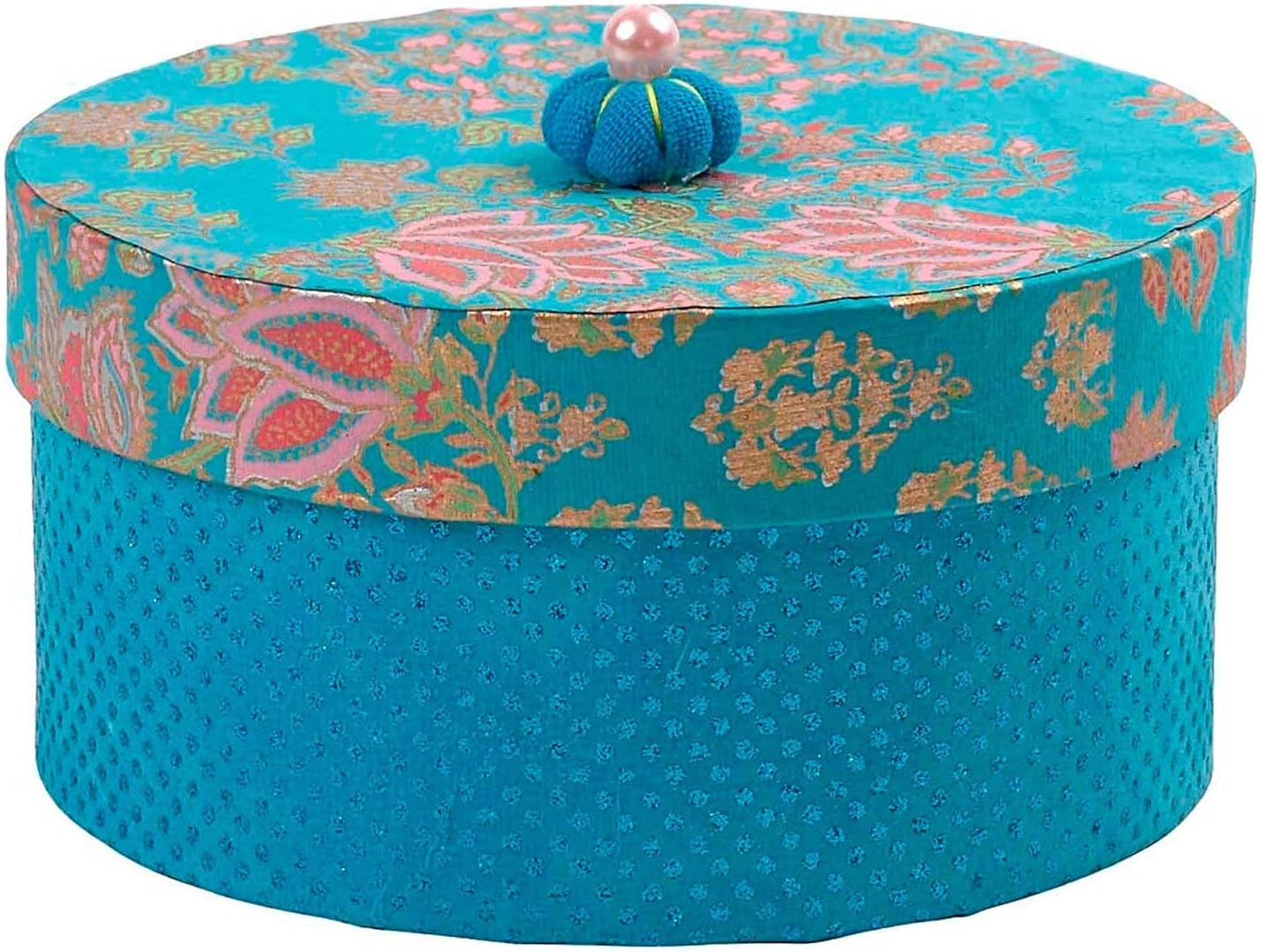 Creativ 263700 10+13+16 cm 3 Assorted Papier Mache Round Boxes, Brown