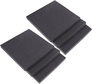 6Pcs Black PU Acoustic Panel Sound Absorbing Wedge Wall Tile