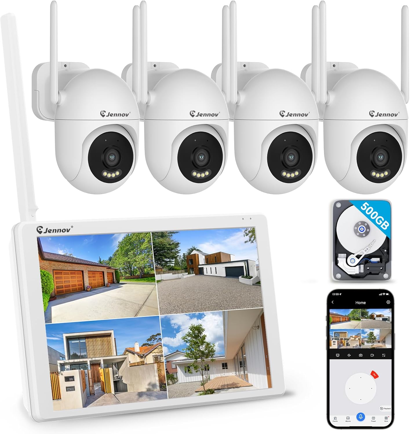 Jennov 5MP Wireless Security Camera...