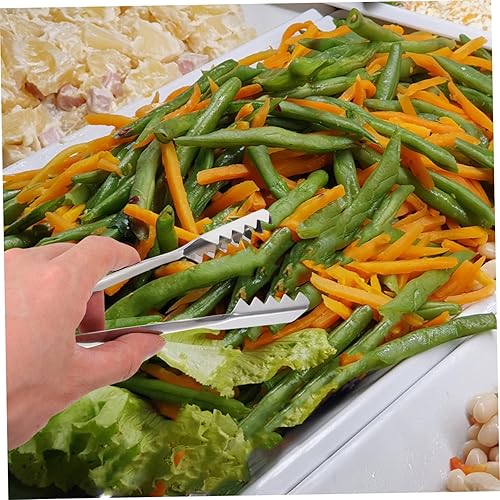 Miniatura 2 de 2 piezas de espátula para asar a la parrilla, pinzas de bola para el hogar, aperitivos portátiles, clip con aperitivo, tostadora de té, dientes de