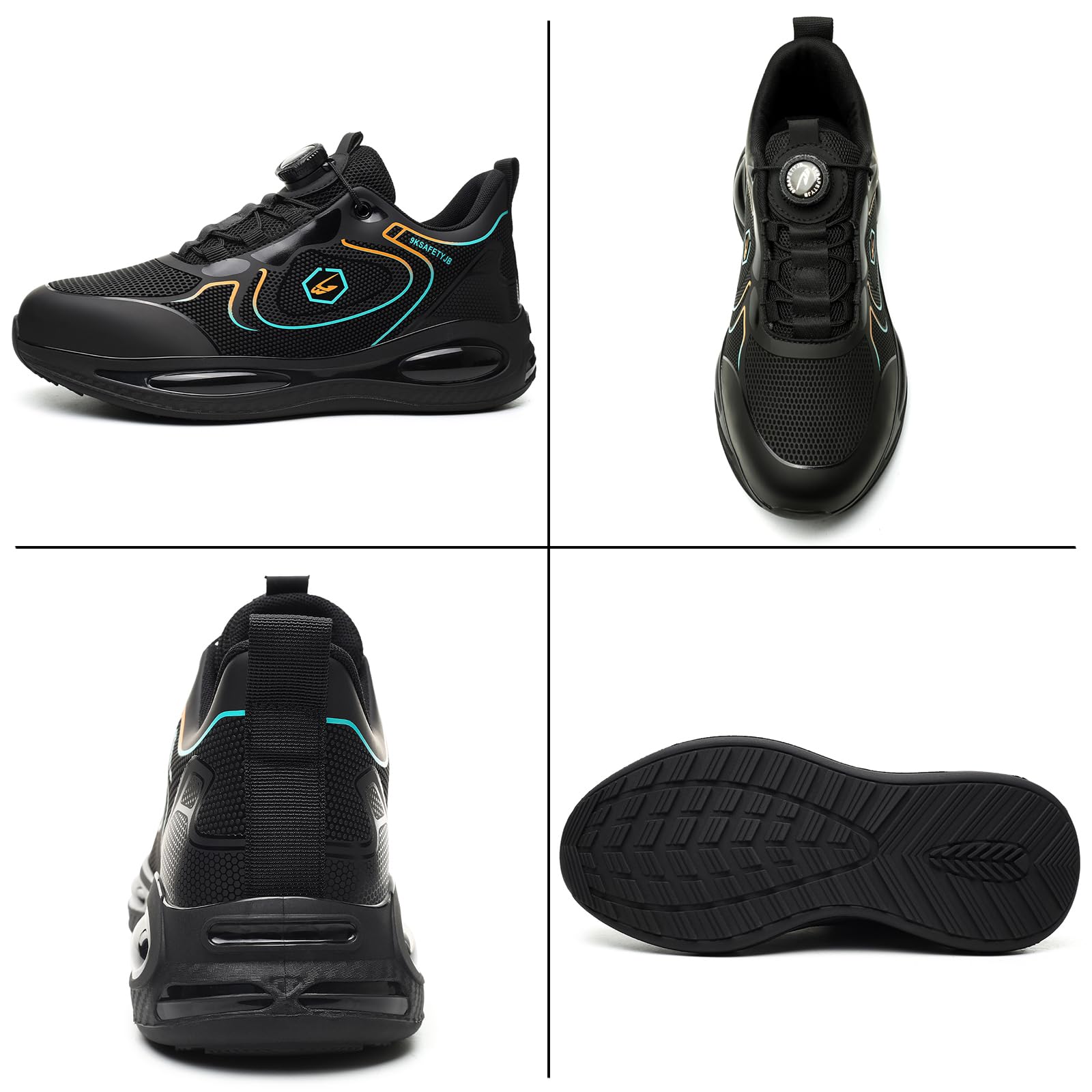 Gugifcto Scarpe Antinfortunistiche Uomo Donna da Lavoro Leggere Comodo Antiforatura Scarpa Sicurezza 36-46EU