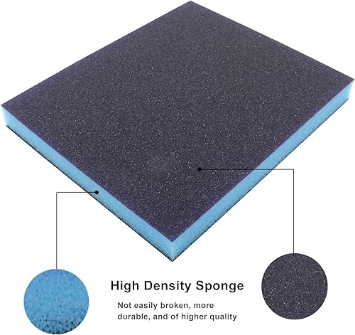 Vista 19 de BokWin 16 esponjas de lijado de grano 60/grano 100/grano 120/grano 220, kit de esponjas de arena lavables y reutilizables