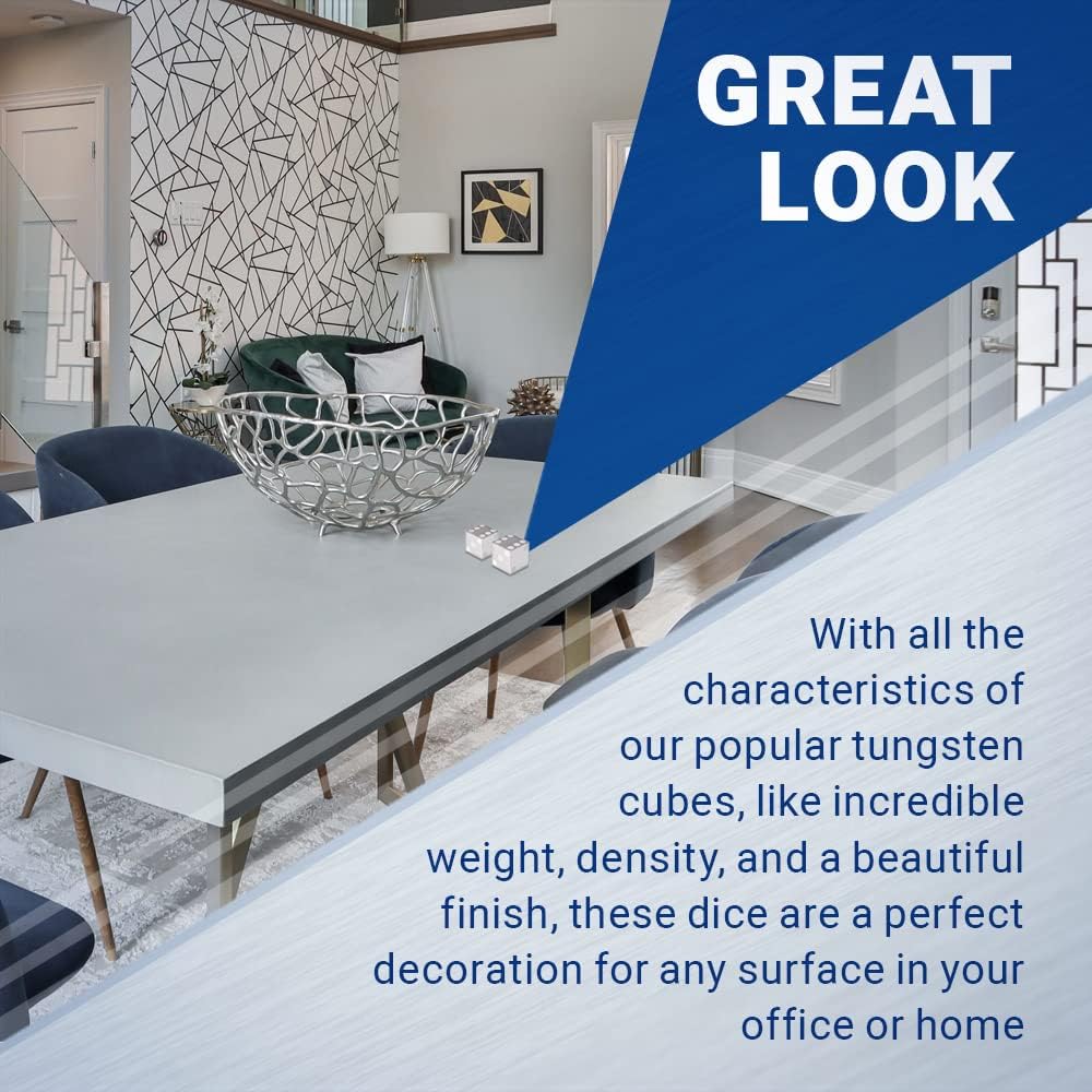 Tungsten Dice - 1.0" Each | Pack of 2