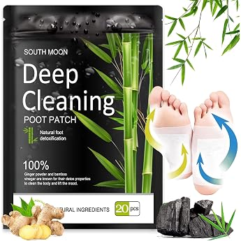 Detox Foot Plasters 20 Pieces Natural Detoxification Plasters for Feet Deep Cleansing Foot Pads Foot Care Pads Detox Plasters Detox Plasters Body Detoxify Promote Blood Circulation Improve Sleep