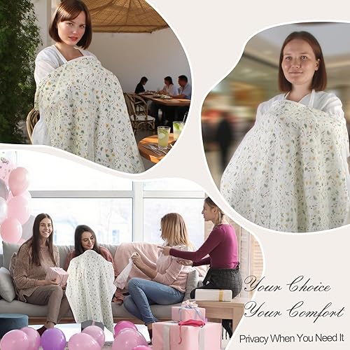 Miniatura 8 de Funda de lactancia de muselina para lactancia materna, cubierta transpirable para lactancia materna, cubierta de privacidad para lactancia materna,