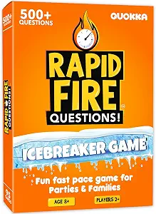 QUOKKA Icebreaker Cards with 500+ Questions - Family and Adult Conversation Game
