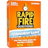 QUOKKA Icebreaker Cards with 500&plus; Questions - Adults Kids Family Conversation Cards Game - Break The Ice Family Game for Kids 8-12 - Perfect for Family or Adults Game Night I Travel Version