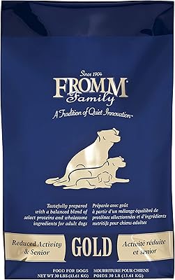 Fromm Reduced Activity Senior Gold Premium Dog Food - Senior Dry Dog Food for Medium & Small Breeds - Chicken Recipe - 30 lb