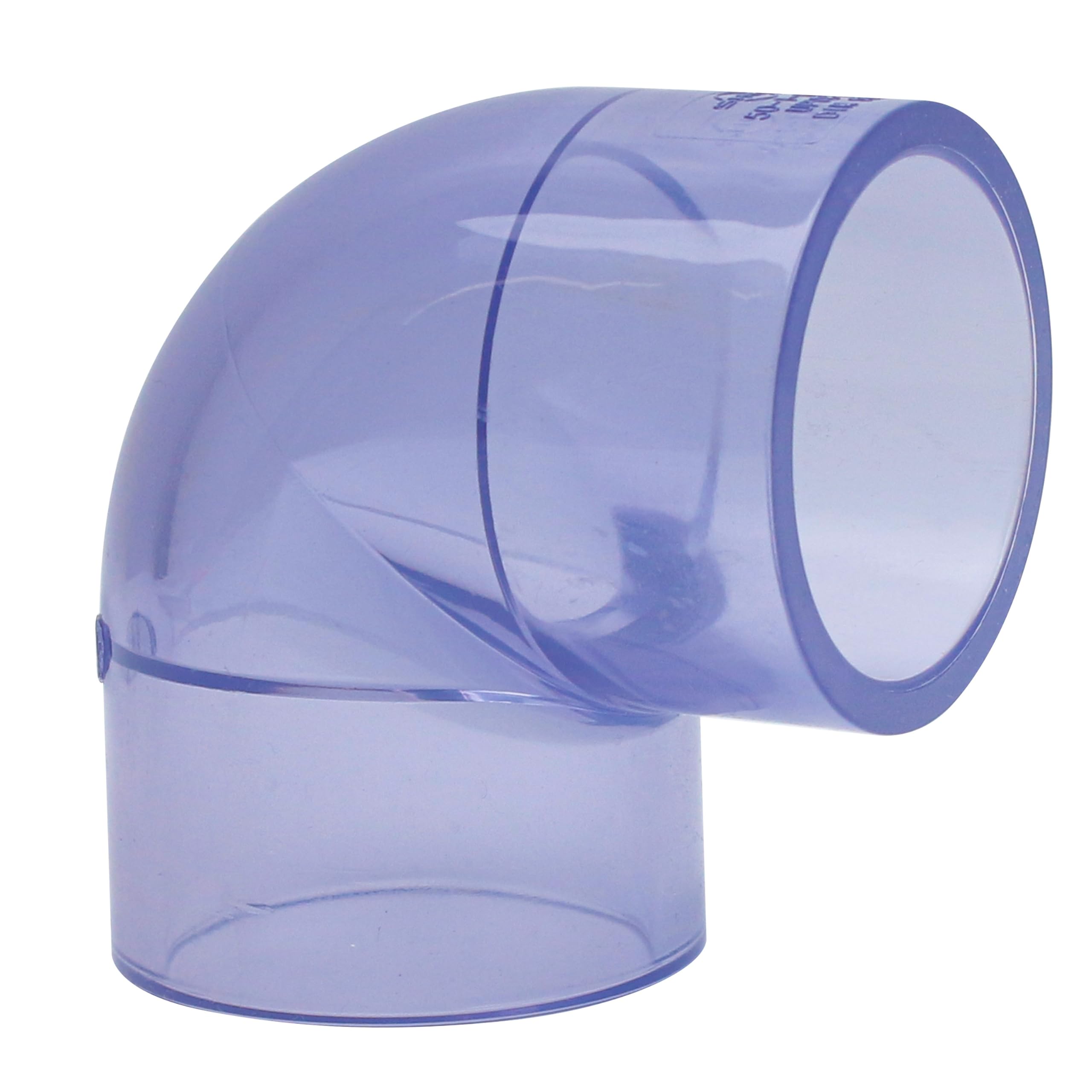 Raccord en PVC transparent 5 cm coude 90 degrés adaptateur coupleur de tuyau