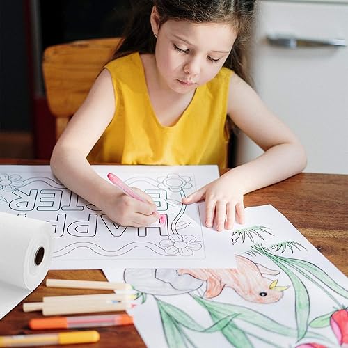 Miniatura 2 de Rollo de papel de regalo Kraft, papel kraft reciclado de 100 pies para embalaje, mudanza, envoltura de regalos, postal, envío, paquete, arte de