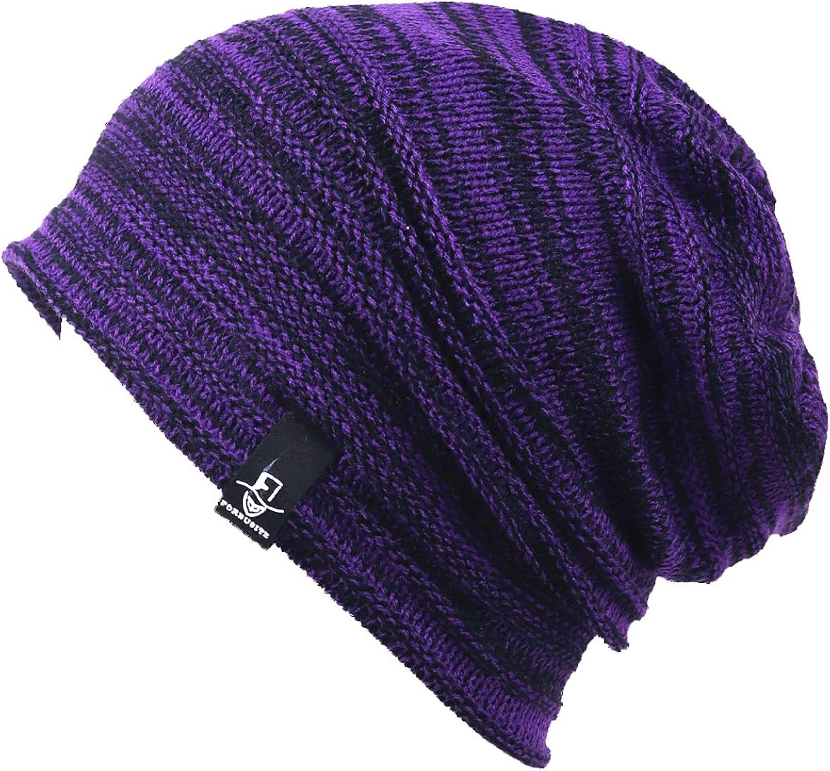 VECRY Kids Slouchy Beanie Winter Hat Cute Boys Girls Children Knitted Skull Cap (Retro-Purple) : Baby