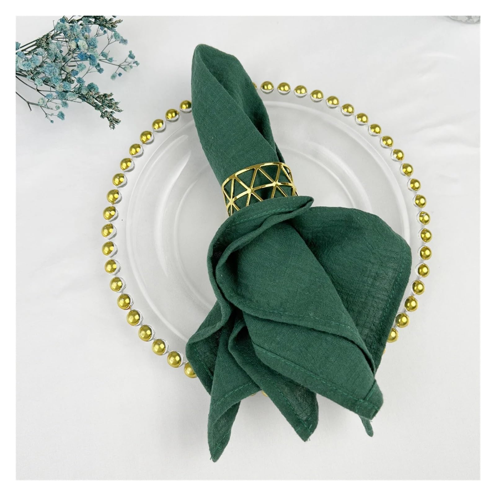 Leinen Stoffservietten 100 stücke 30x45cm Baumwolle Hochzeit Servietten Wiederverwendbare Party Weihnachten Tisch Dekor Retro(100pcs Beige)