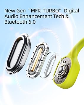 Swimming Headphones,IPX8 Waterproof Bone Conduction Headphones,32GB Memory Open Ear Headphones with Mic,Wireless Bluetooth Earphones Underwater Sport Earbuds for Running Workout Cycling