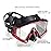 Adult Pano 3 Window Scuba Diving Mask, Tempered Glass Snorkel Mask Anti-Fog Swim Mask No Leakage Swim Goggles with Nose Cover Snorkeling Gear for Snorkeling, Freediving, Swimming (Crystal Red)