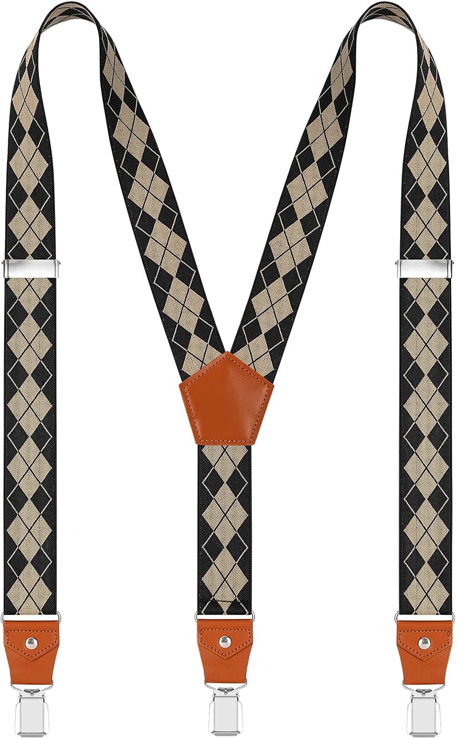 Suspenders for Men Adjustable Heavy Duty with Strong Clips