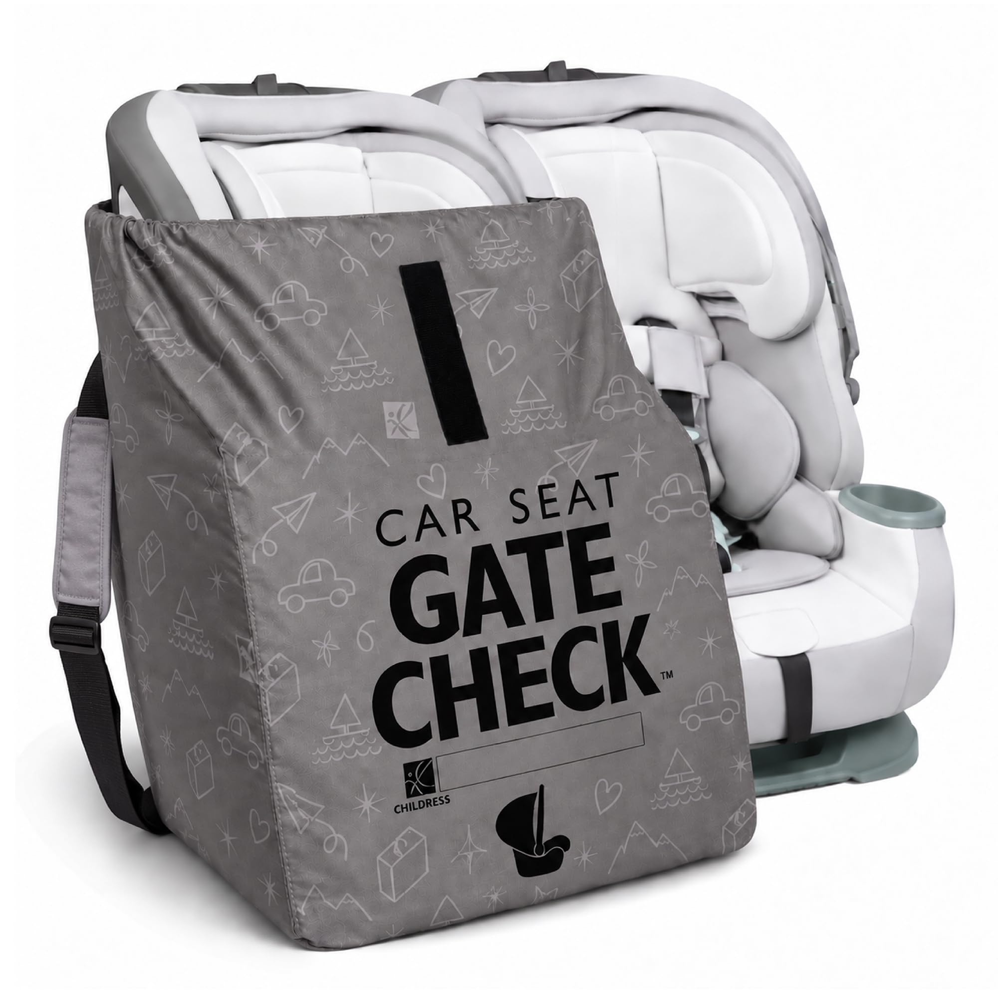 J.L. Childress Gate Check Travel Bag for Car Seats & Infant Carriers, Red — Amazon image 18