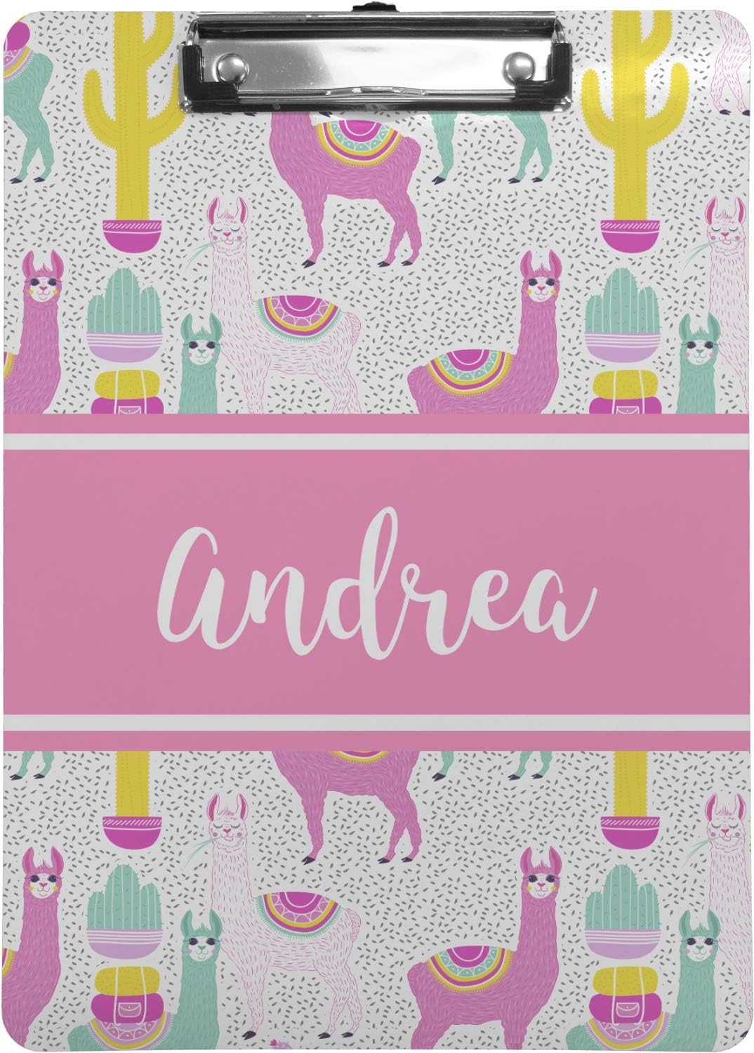 Personalized Llamas Clipboard (Letter Size)