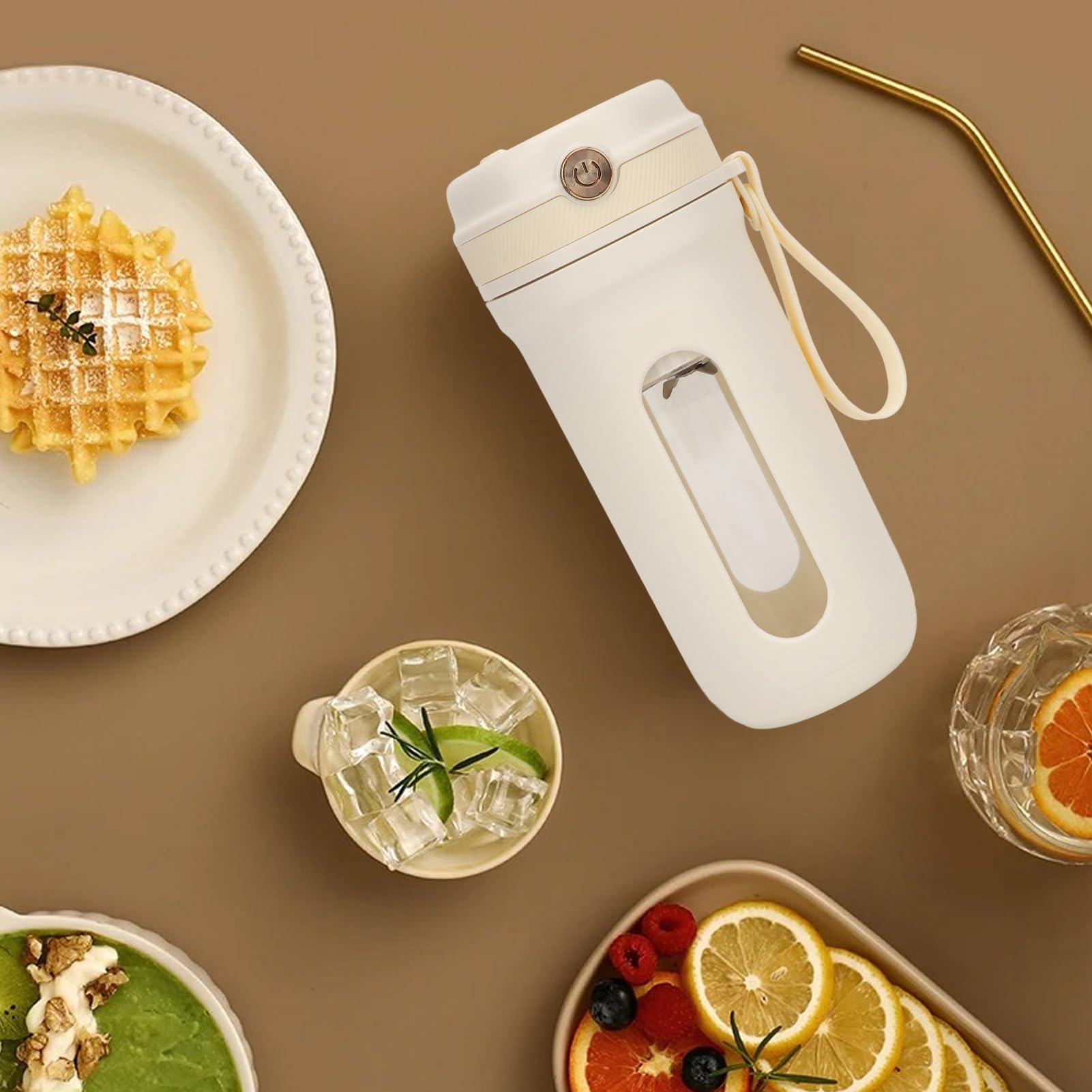 TOPINCN Exprimidor Portátil Mini Licuadora Taza Licuadora de Tamaño
