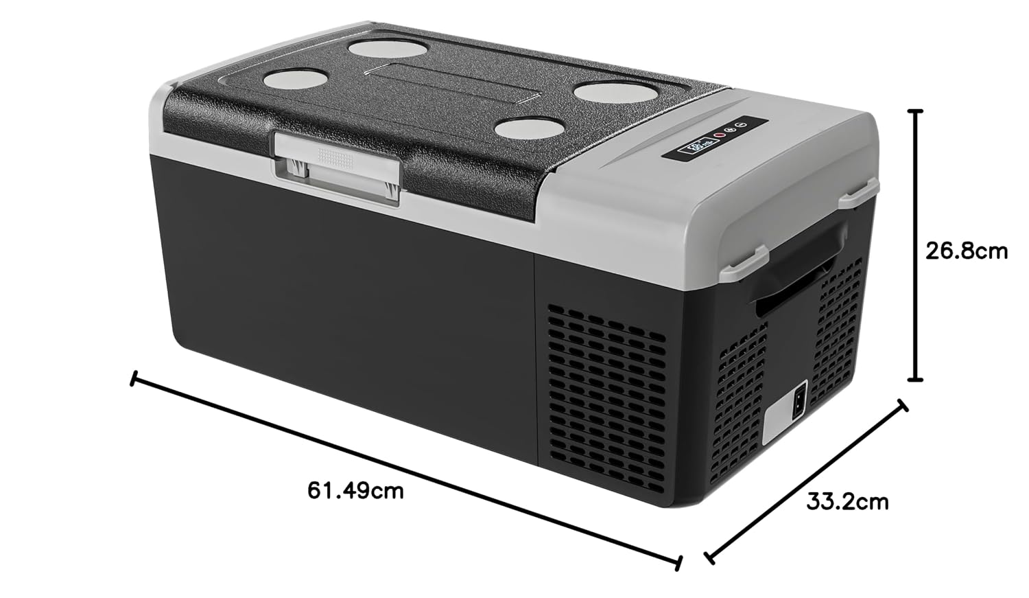 EKOJUCE 12 Volt Refrigerator Portable Fridge - 19Quart(18L) Electric Cooler Compressor fridge -4℉~68℉, 12/24V DC & 110-240...