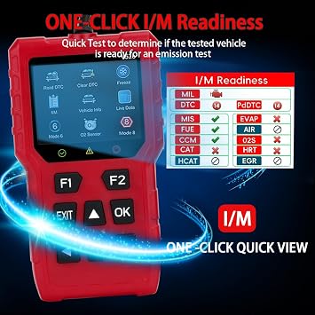 OBD2 Scanner Diagnostic Tool Engine Light Fault Code Scanner Tool Reset DTC Data Stream I/M Prep Car & Track Scan Tool for All Vehicles Since 1996