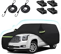 Vista 19 de Funda para auto para 2007-2025 Chevrolet Tahoe/Cadillac Escalade/GMC Yukon, 6 capas de protección impermeable resistente contra el sol, la lluvia