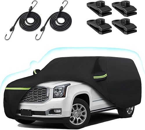 Funda de automóvil de 6 capas para Chevy SuburbanGMC Yukon XLCadillac Escalade ESV 2007-2025, impermeable, protección para todo tipo de clima, con