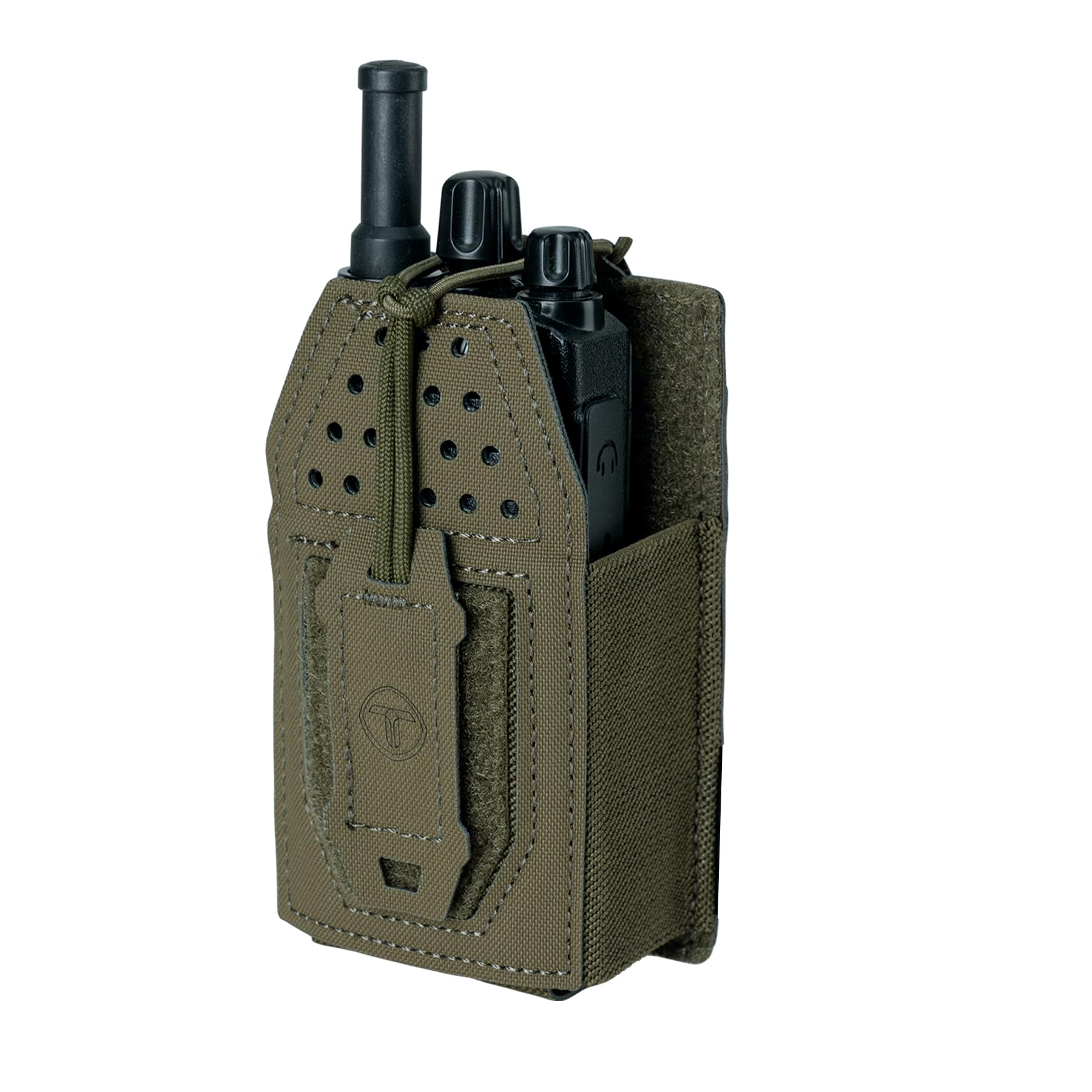 Tactical Radio Case Universal Molle Radio Pouch for BaoFeng UV-5R BF-F8HP Walkie Talkie Adjustable Charger Storage Pouch (Ranger Green) - 1