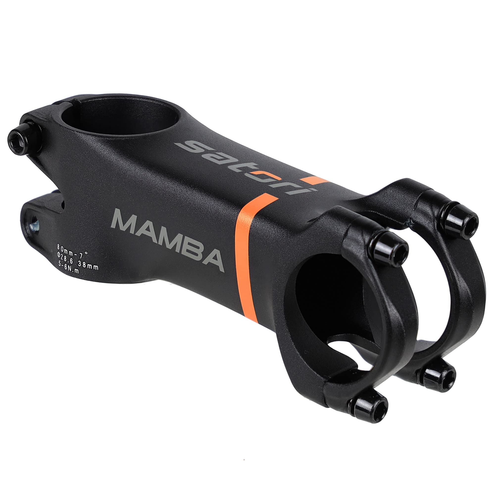 Satori Mamba Bicycle Stem -7 Degree Professional Level 3D Forged Alloy Road Mountain Bike Lightweight Handlebar Stem 31.8mm Clamp - Compatible with 1-1/8" Fork Steerer Tube