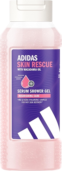 adidas Гель для душа Active Skin Mind Skin Rescue для женщин прошел дерматологические испытания комплекс на основе глицерина и гиалуроновой кислоты глубокое увлажнение веганский подходит для кожи