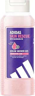 adidas Active Skin & Mind Skin Rescue Shower Gel Women, Dermatologically Tested, Glycerol and Hyaluronic Acid Complex, Deep Hydration, Vegan, Suitable for Sensitive Skin, 250 ml