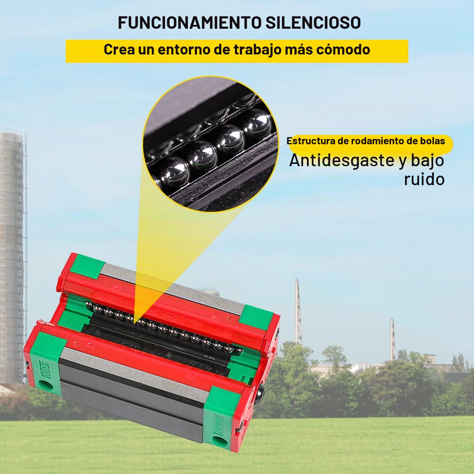 VEVOR 2 PCS Carril Lineal 1500 mm Cuadrado Carriles de Deslizamiento Lineal 4 Bloques Acero Inoxidable Alta Dureza Riel Deslizante Lineal para Máquinas de Soldadura Láser, Torno, Molino, Dobladora