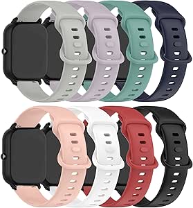 Compatible For Popglory P22 Watch Band Quick Release 20MM Sport Silicone Replacement - View #3