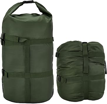 Compression Stuff Sack, 12L/24L/45L Sleeping Bag Cover Sack Sleeping Bags Storage Stuff Sack Organizer - Great Sleeping Bags Clothes Camping Hiking Backpacking