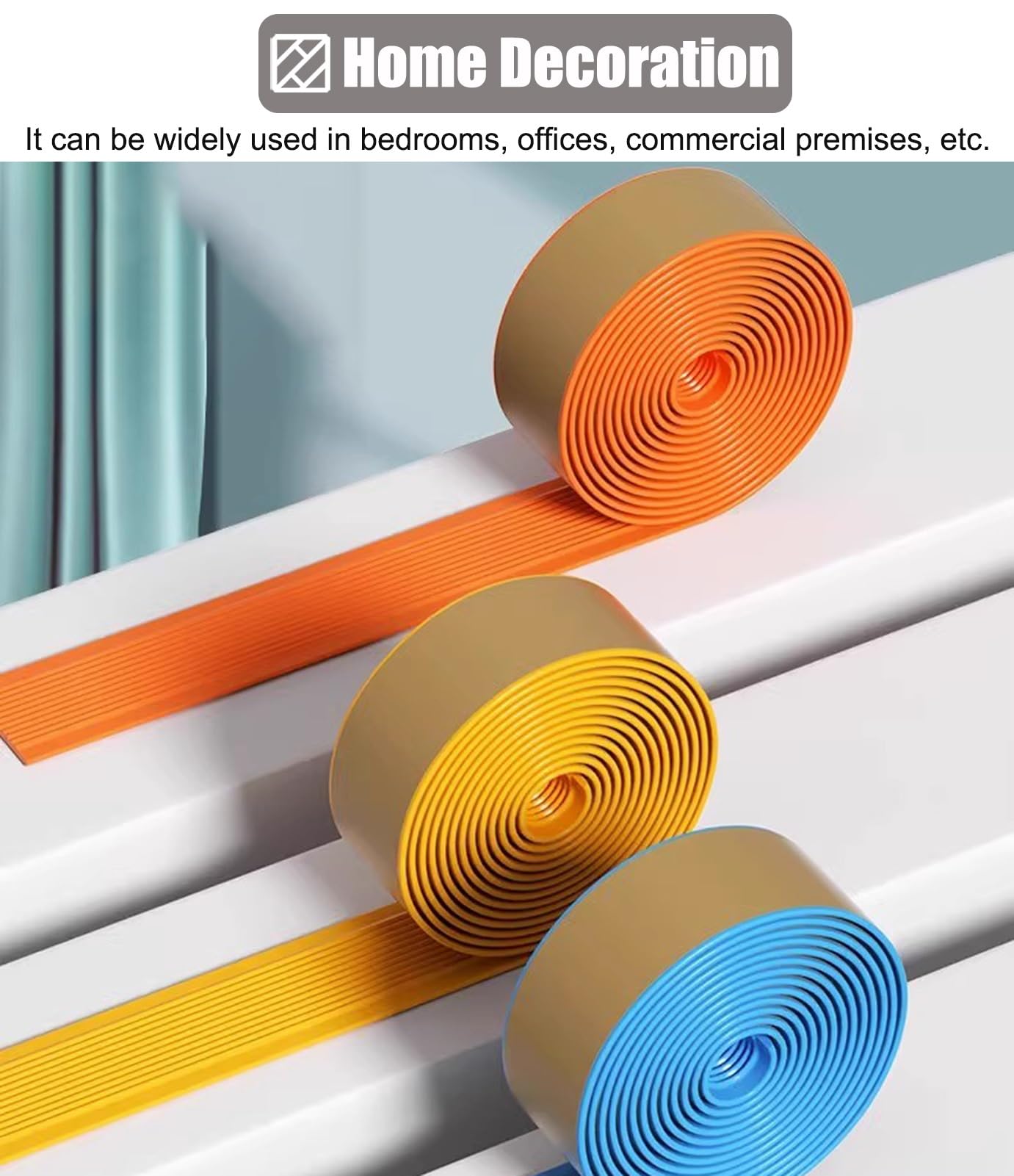 5M elastyczne wykończenie ir Ed z klejem żółte 100 mm (4") profil trat do laminatu Flo Indoor ir Safe Strip i łatwy do włożenia