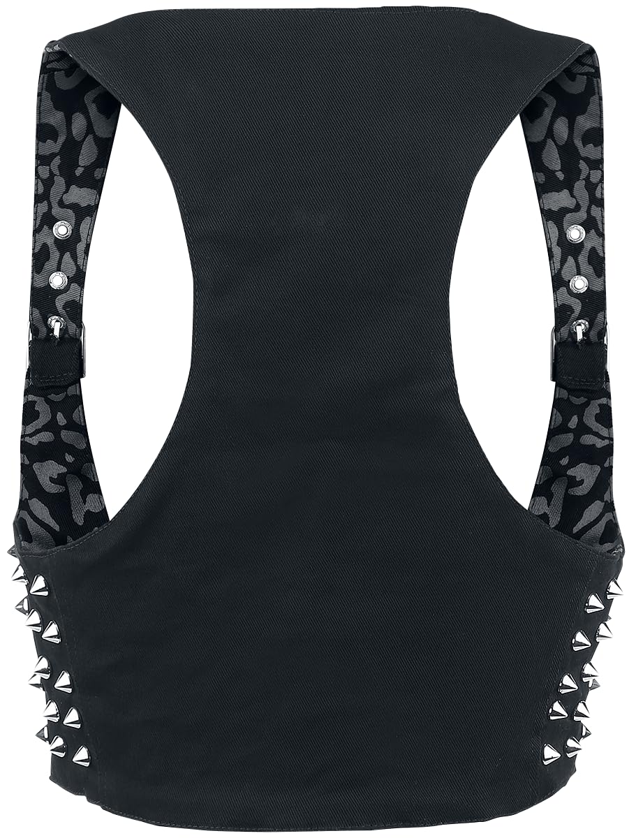 Heartless Devina Frauen Weste schwarz Gothic, Rockwear